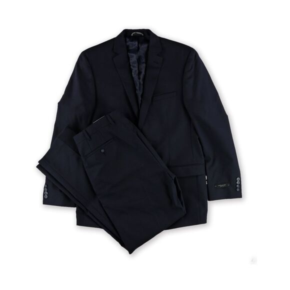Marc New York Mens Textured Two Button Formal Suit, Blue,...